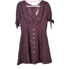 Urban Outfitters Blu Pepper Brown Polka Dot Dress Size Large