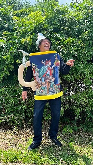 NUEVO Disfraz Beer Stein Taza Adulto Oktoberfest Túnica Tocado Halloween Foto 4 de 4