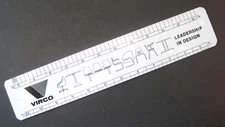 VIRCO Design Duedall Potts Stationers Albany Oregon Plastic Advertising Ruler