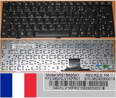 French AZERTY Keyboard ASUS EEEPC EEE PC U1 Series V021562GK1 04GNLV1KFR01
