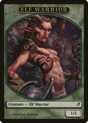 10 Token Cards - ELF WARRIOR - Lorwyn (LRW) - SAME ART - Magic MTG FTG