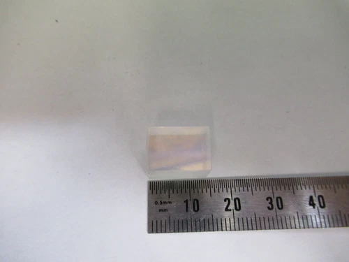 OPTICAL GLASS BEAM SPLITTER MIL SPEC OPTICS LASER OPTICS AS PICTURED 80-B-04