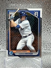 Carson Rucker 2024 Bowman 1st BCP-65 Chrome Prospects Tigers Baseball Card