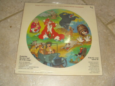 VINYL RECORD DISNEYLAND WALT DISNEY THE FOX AND THE HOUND PICTURE