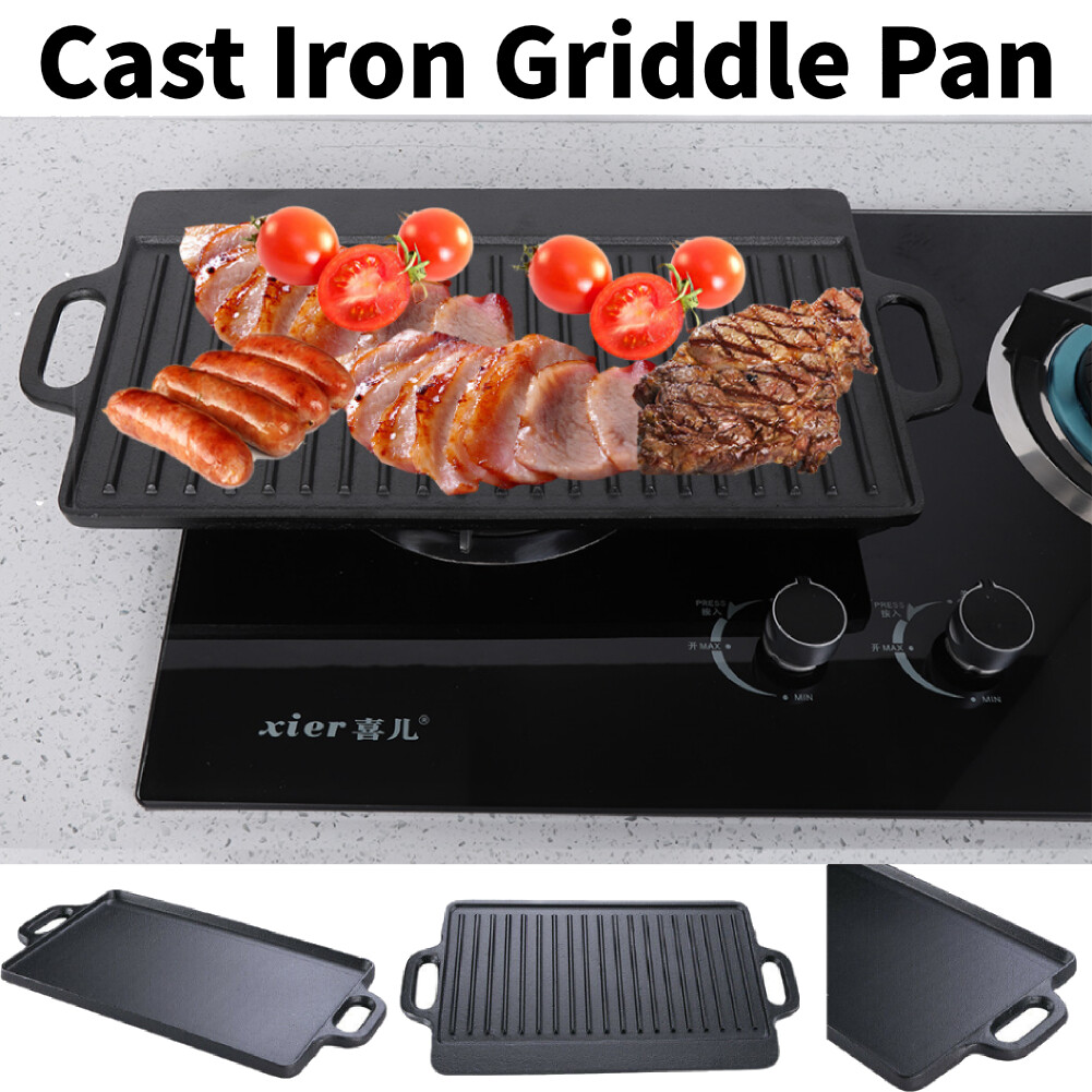 Portable Korean BBQ Grill Non Stick Coating Gas Stove Stovetop Pan