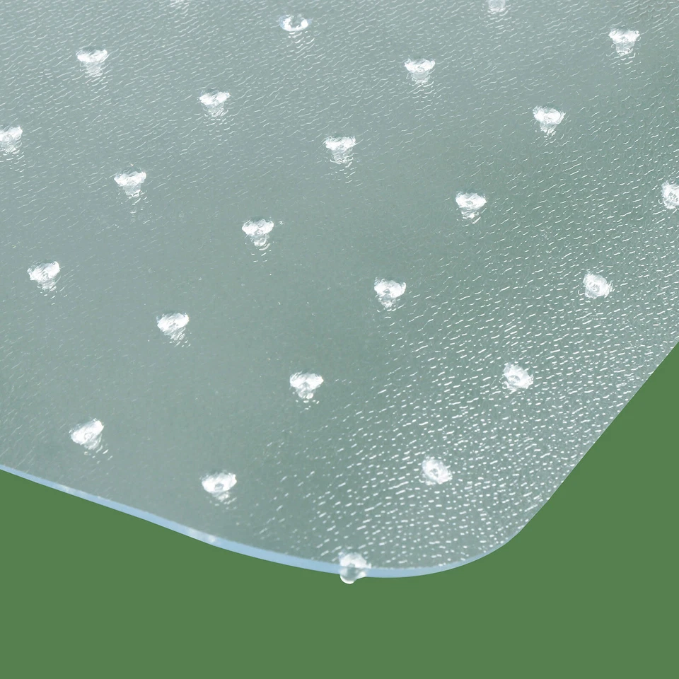 PVC Home Office Chair Floor Mat Studded Back with Lip for Pile Carpet 36" x 48" - Image 2 of 4