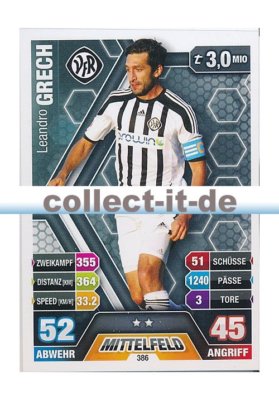 Match Attax 14/15 - 386 - Leandro Grech