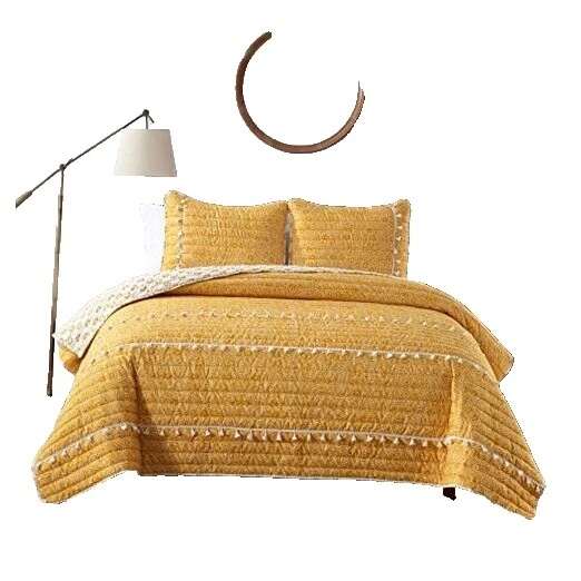 涤纶几何图案波西米亚被套和床上用品套装