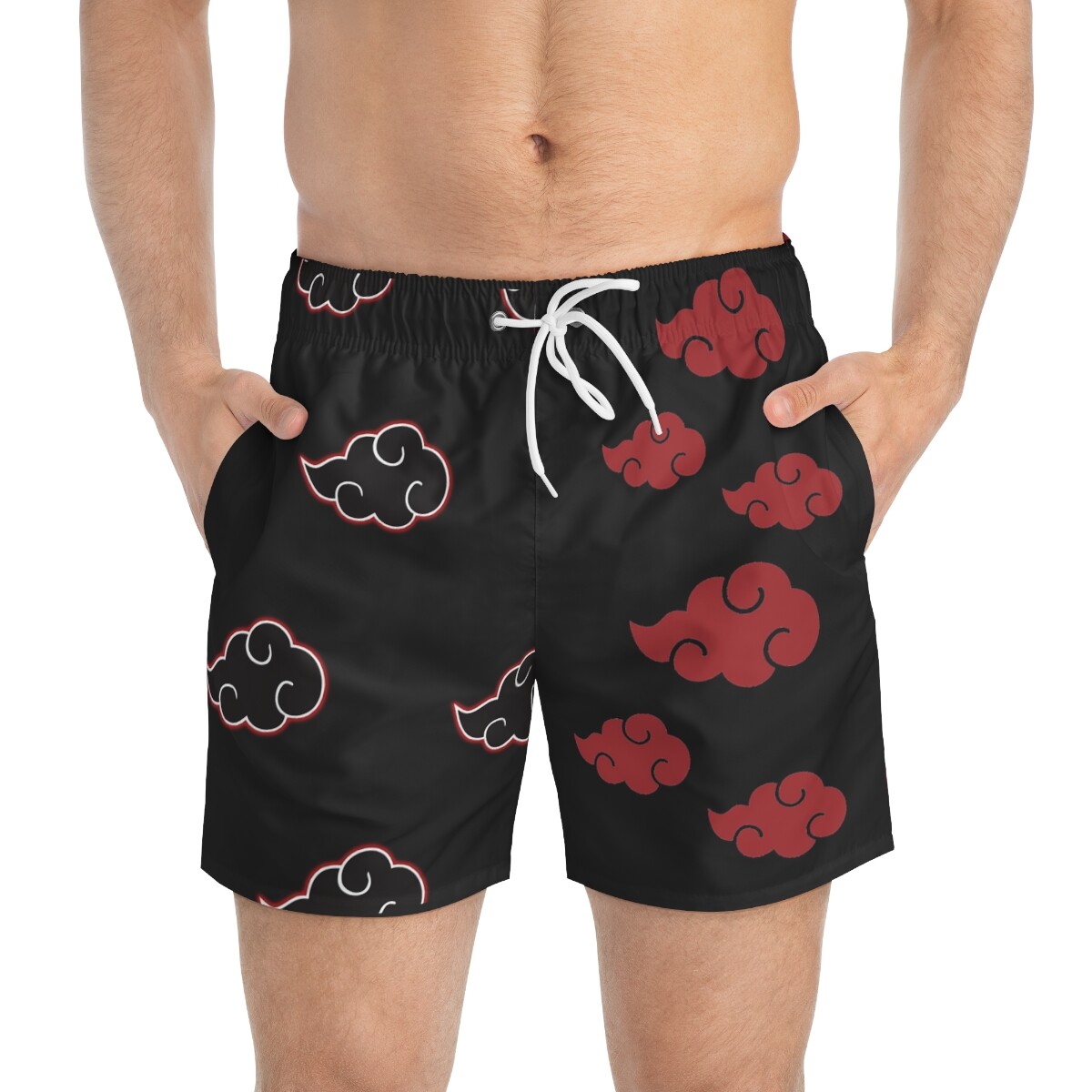 One Piece Anime Swim Trunks Naruto Shippuden Akatsuki Cloud Boxer