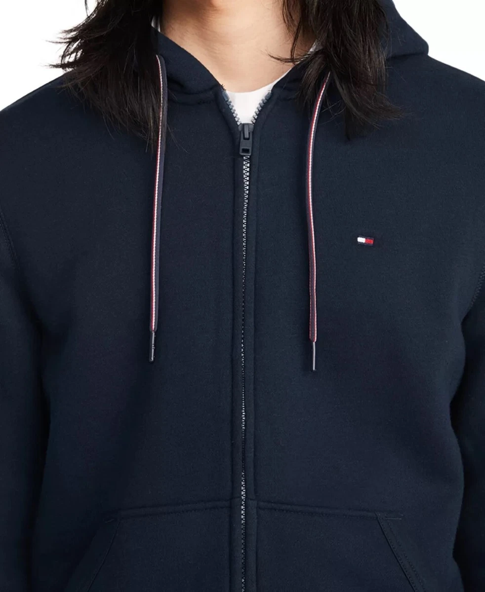 Mens tommy hilfiger zip up best sale hoodie