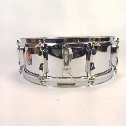 Premier 5x14"Snare Drum Chrome Steel Model 1005 8Lug England Everplay Vintage70s - Picture 7 of 13