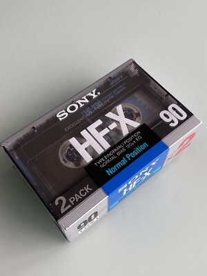 2 SONY HF-X 90 A  Kassetten Versiegelt made In Japan
