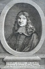 FRANCOIS EUDES MEZERAY HISTORIAN (1610-1683) PORTRAIT ENGRAVING 18th century