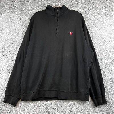 Vintage Polo Golf Ralph Lauren 1/4 Zip Pullover Mock Neck Sweater XL