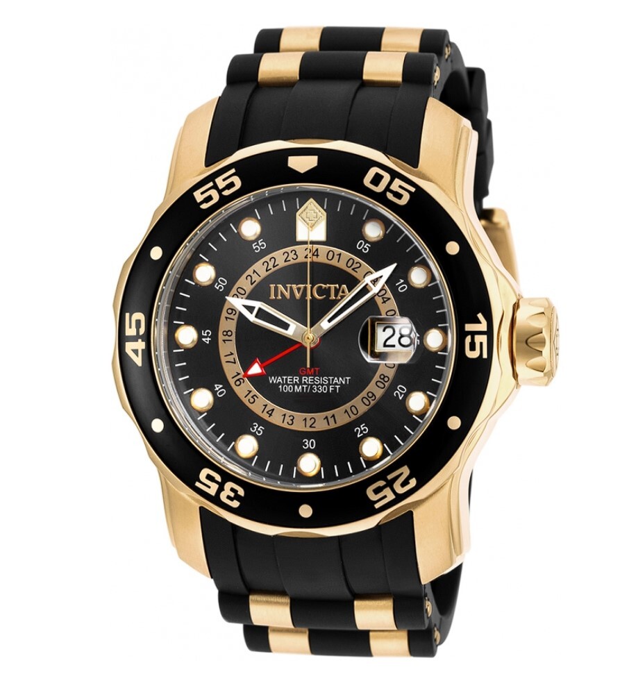 Invicta Pro Diver Scuba Men's 48mm GMT Second Time Swiss Quartz Watch 6991