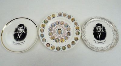 President Plates Lot 3 Kennedy JFK Roosevelt Lincoln Jefferson Others