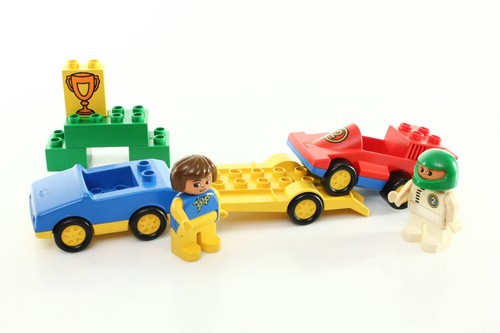 Lego DUPLO Town Race Set 2671 Racing Team vintage rare 1991 - Picture 6 of 6