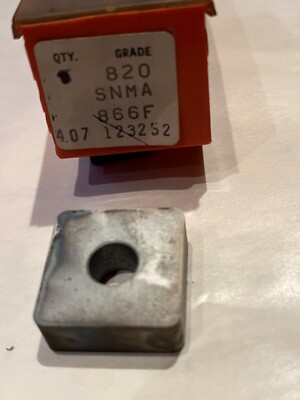 SNMA 866F GRADE 820 CARBOLOY INDEXABLE INSERT, NEW, USA, 1 INSERT LOT