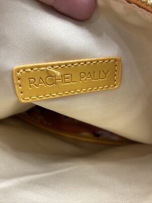 Pochette Réversible Rachel Pally Zahara, Cuir Végétalien Orange à Rabat, Style Rétro Floral