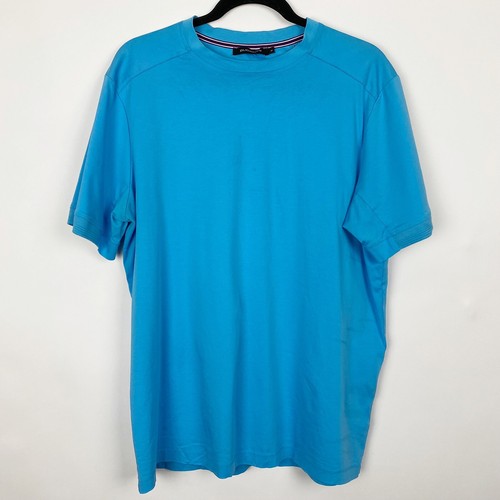 BUGATCHI Blue Mercerized Cotton 