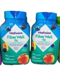 (2)Vitafusion Fiber Well Fit Gummies Supplement, 90 Count Exp. 12/25