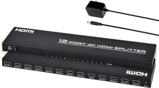12 Port 4K 30Hz HDMI Splitter 1.1 IN 12 Output Support 3D Supports DTS.Dolby
