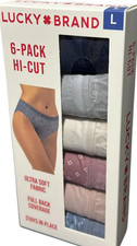 Lucky Brand Hi-Cut Underwear 6-Pack Size: L