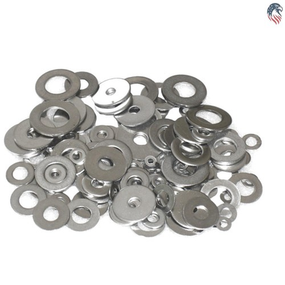#ad Assorted Steel Flat Washers Set Compatibility for Hardware 3 Sizes Pack of 80 $10.99