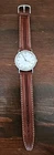 VINTAGE 1980 TIMEX 25129 10480 Mens Watch Manual Working Hamilton Leather Strap