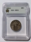 1928-S Standing Liberty Quarter, 90% Silver, ICG Graded VG10