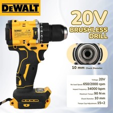 Image of DEWALT DCD805 18V Cordless Combi Hammer, Electric Brushless Drill (No Battery) ✅