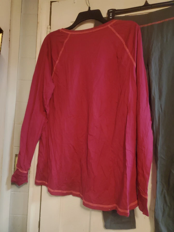 Joe боксер Berry розовый и серый хлопок пижамы комплект размер XL XLarge подростков женщин XMAS - Изображение 3 из 4