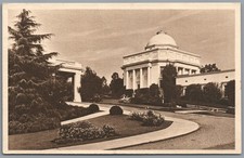 Postcard Oakland CA Chapel of Memories Crematorium Columbarium and garden
