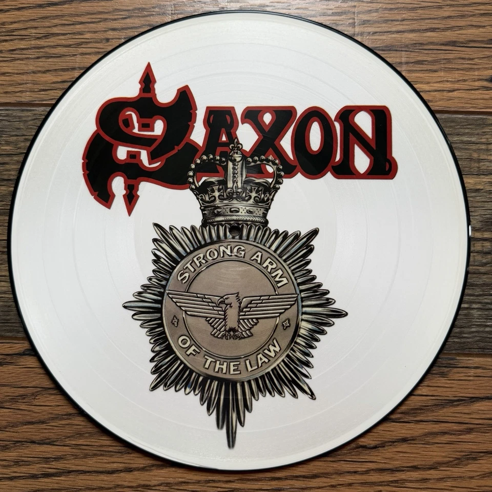 Saxon Strong Arm of the Law LP 2005 Picture Disc Back On Black BOBV011PD NM - Image 4 of 4