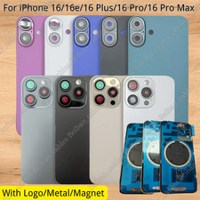 Back Glass Replacement Lot With Metal Magnet For iPhone16/16 Plus/16 ProMax/16e