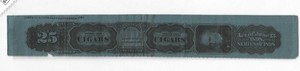 TC157 1898 Springer listed revenue strip/(25) cigars...w sideographer's letters