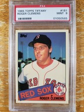 1985 Topps TIFFANY - Roger Clemens RC #181 - PSA 9 MINT
