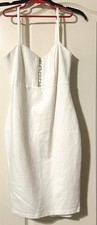 LULU’S WOMENS WHITE DRESS MED