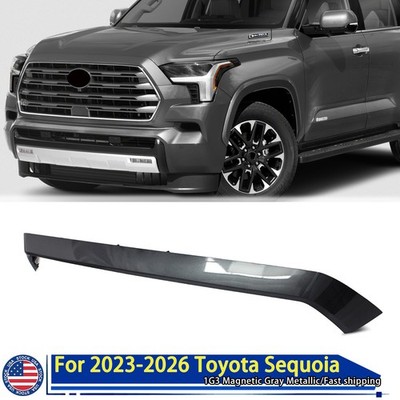 Magnetic Gray Metallic Front Grille Molding Cover For 2023-2026 Toyota Sequoia