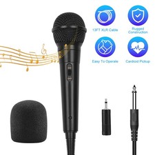 Handheld Wired Microphone Dynamic Vocal Mic for Speakers Speech Karaoke Machine