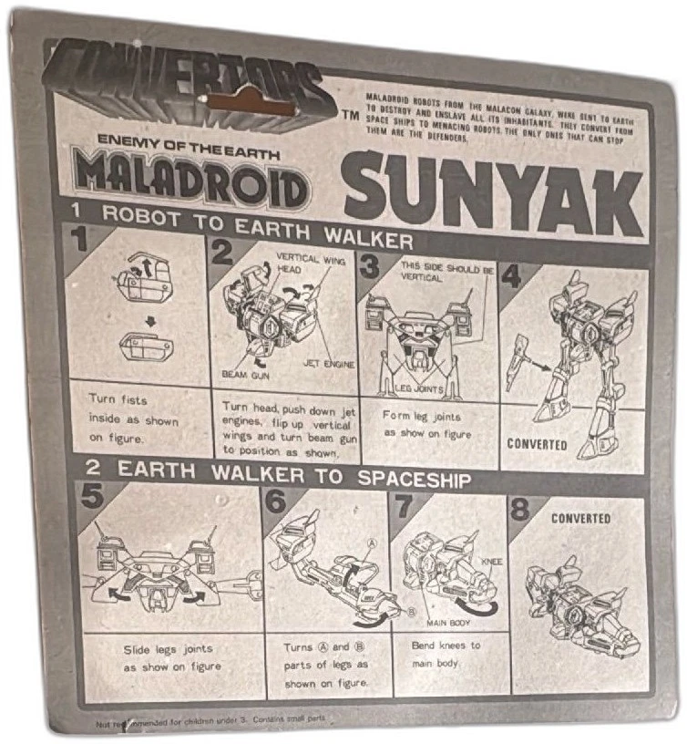 Converters Maladroid Sunyak 机器人人偶精选日本 1501 号老式 MOC — 第 2/4 张图片