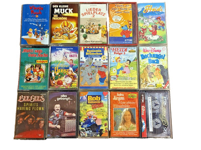 16 x Kinder Hörspiel MC Audio Kassetten Konvolut Geschichten Lieder