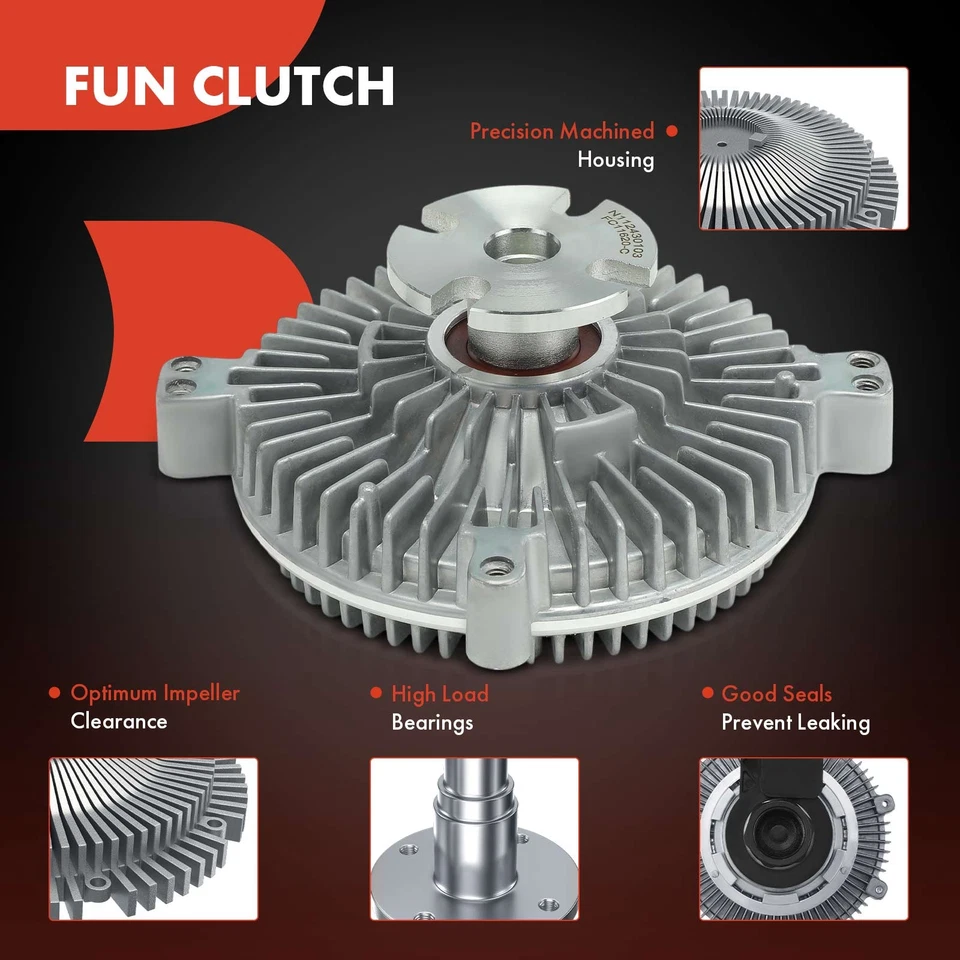Embrague ventilador refrigeración motor A-Premium para Mercedes-Benz 280SE 300SEL 350SL 450SEL Foto 3 de 4