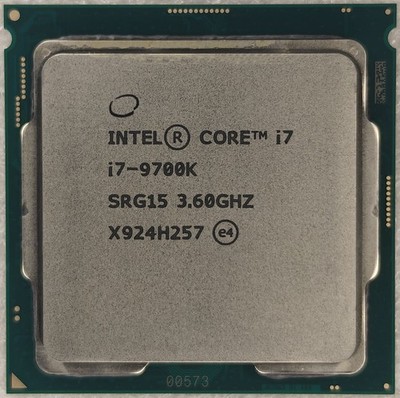 Intel 9th Gen Core i7-9700K 3.6GHz (Turbo 4.9GHz) 8-Core 12M LGA1151 SRELT SRG15