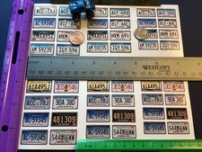 1/10 And Smaller RC Scaled License Plate Decals Weatherproof Gloss Vinyl U Cut5