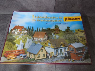 plastoy H0 ''Dorfset Reichenbach'' 5 Gebäudesätze in OVP