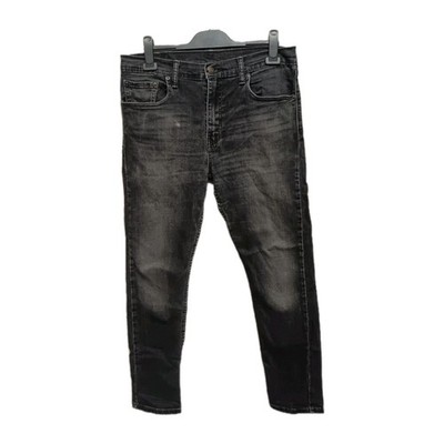Levi s 512 Jeans Mens W33 L29 Black Premium Slim Tapered Denim Stretch Zip Fly