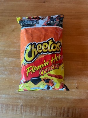 Rare Misprinted Unopened bag of Cheetos Flamin' Hot