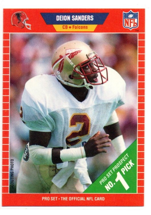 Deion Sanders 1989 Pro Set #494 Rookie RC
