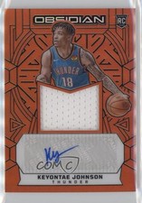 2023 Panini Obsidian Electric Etch Orange Flood 6/75 Keyontae Johnson Auto 14rh